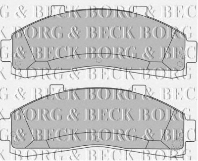 BORG & BECK bbp1644 -  Комплект тормозных колодок, дисковый тормоз
